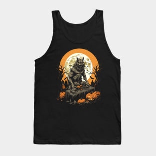 Beastly Werewolf Tee Scary Halloween Gift Tank Top